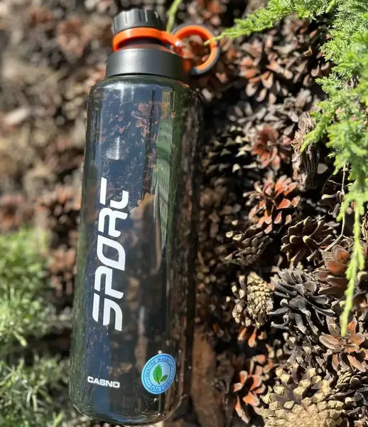 Пляшка для води CASNO 1500 мл KXN-1237 Чорна купити недорого в Україні, фото 10