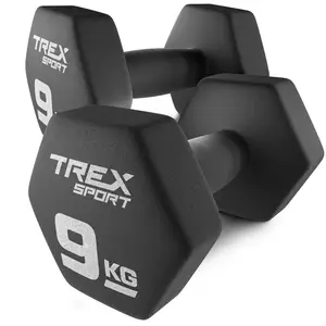 Гантелі для фітнесу неопренові TREX Sport TX-090VD 2x9 кг купити