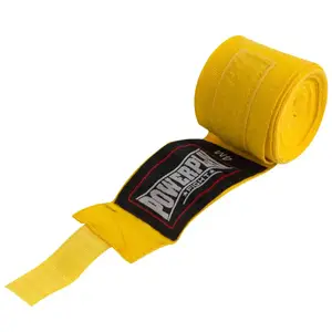 Бинты для бокса PowerPlay 3047 Желтые Lycra (спандекс) (3м) купить