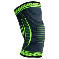Компрессионный наколенник MadMax MFA-284 3D Compressive knee support Dark grey/Neon green (1шт.) L купить