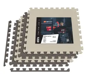 Мат-пазл Hop-Sport EVA 1см HS-A010PM - 4 частей бежево-коричневый купить