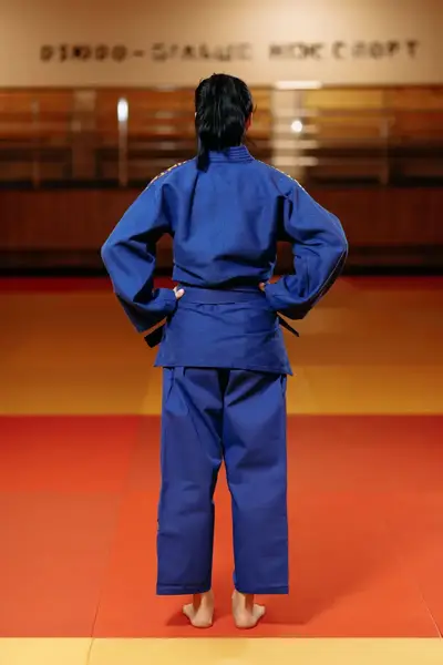 Кімоно для дзюдо синє, TM "Kintayo" Wazari, 170 зріст, щільність 550 гр/м.кв. купити недорого в Україні, фото 9