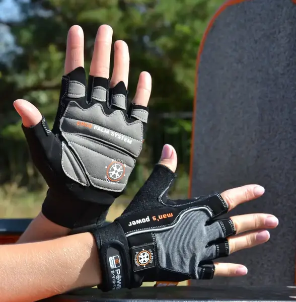 Рукавички для фітнесу Power System PS-2580 Man’s Power Black/Grey XS купити недорого в Україні, фото 7