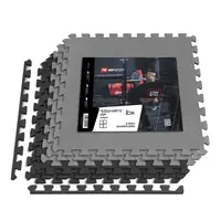 Мат-пазл Hop-Sport EVA 1см HS-A010PM - 6 частей черно-серый купить