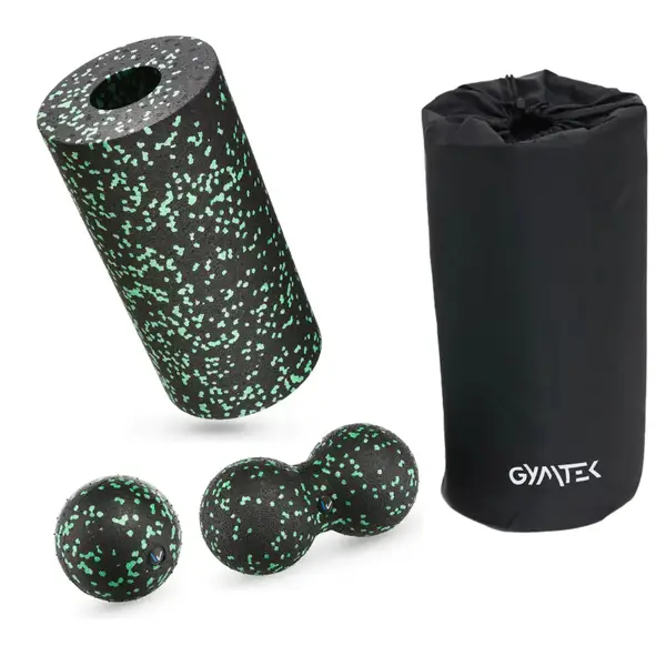 Набор Gymtek массажеров для йоги и фитнеса черно-зеленый. купить недорого в Украине, фото 10
