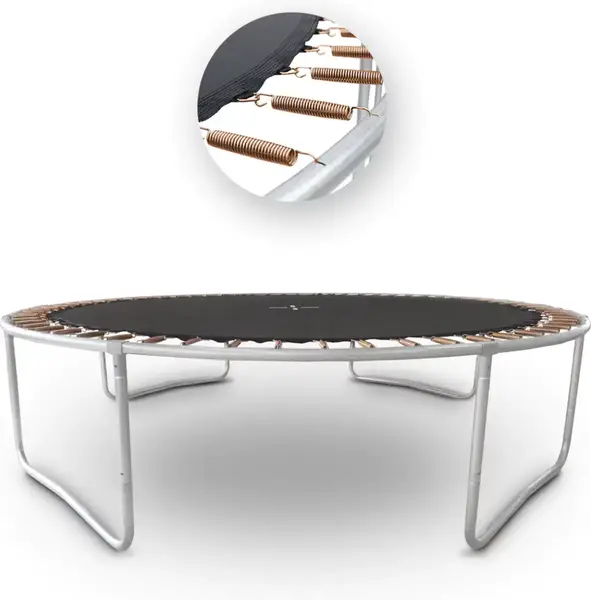 Батут OUTTEC Pumpkin с внутренней сеткой 12 футов 374 см черно-зеленый купить недорого в Украине, фото 4