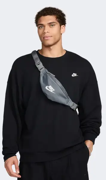 Сумка на пояс Nike NK HERITAGE S WAISTPACK 1L сірий Уні 28x8x13 см купити недорого в Україні, фото 6