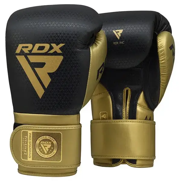 Боксерские перчатки RDX MARK PRO SPARRING TRI LIRA 2 GOLDEN-10 унций (капа в комплекте) купить