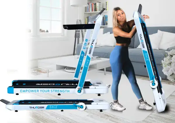 Беговая дорожка электрическая THUNDER RACE-WHITE купить недорого в Украине, фото 6