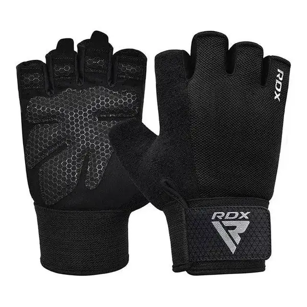 Перчатки для фитнеса RDX W1 Half Black Plus L купить