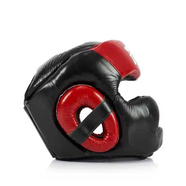 Боксерский шлем Fairtex HG13 Black/Red L купить недорого в Украине, фото 4