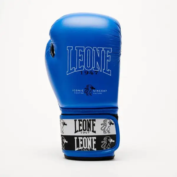 Боксерские перчатки Leone GN208 ICONIC Blue 12 унций (бинты 4 м. в комплекте) купить недорого в Украине, фото 3