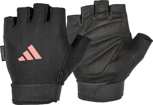 Перчатки для тренинга Adidas Essential Adjustable Gloves черный, розовый Уни M купить