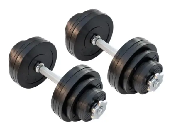 Гантели наборные обрезиненные по 15 кг Rn-Sport (2 шт) купить