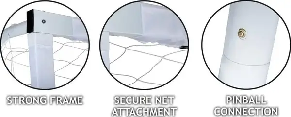 ВОРОТА ФУТБОЛЬНЫЕ С СЕТЬЮ 300x200x100CM ENERO купить недорого в Украине, фото 2