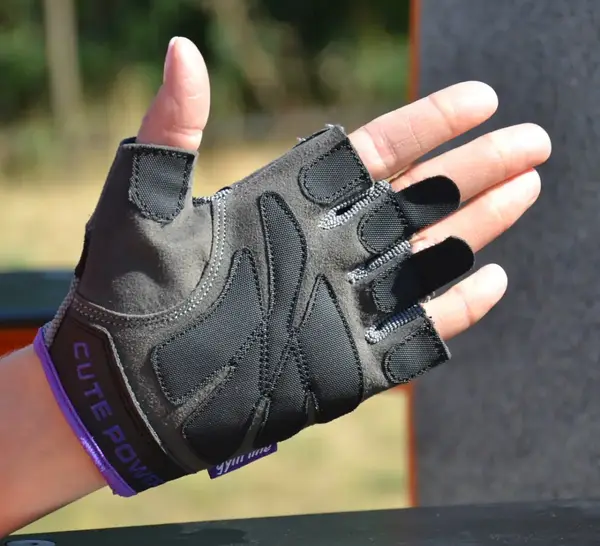 Рукавички для фітнесу Power System PS-2560 Cute Power жіночі Purple S купити недорого в Україні, фото 5