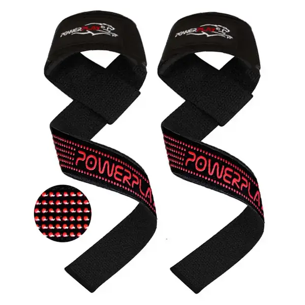 Лямки для тяги PowerPlay 7064 Чорно-Червоні купити недорого в Україні, фото 10