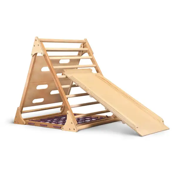 Трикутник піклера з сіткою та скелелазкою лак 80 см із гіркою 100 см купити