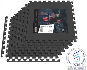 Мат-пазл Hop-Sport EVA 1см HS-A010PM - 6 частей черный купить