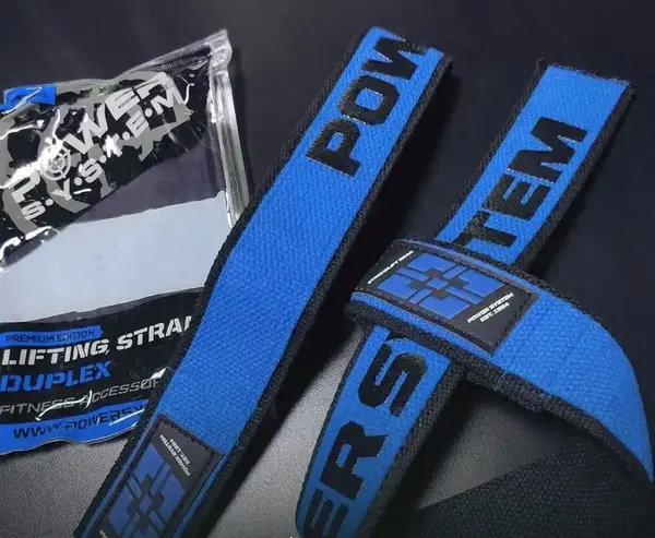 Лямки для тяги Power System PS-3401 Lifting Straps Duplex Black/Blue купити недорого в Україні, фото 3