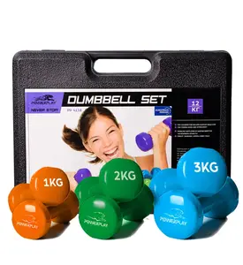 Набор гантелей в кейсе 12 кг. PowerPlay 4118 Fitness Dumbells (2шт.*1кг. 2шт.*2кг. 2шт.*3кг.) купить