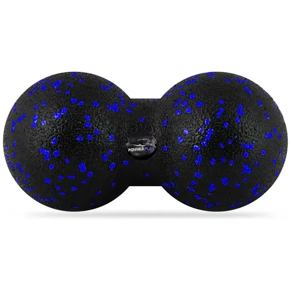 Набор для массажа и йоги PowerPlay PP_4091 EPP (2 мячика + валик массажер 15*5,3 см.) Blue + резинка 7,5 кг. купить недорого в Украине, фото 3