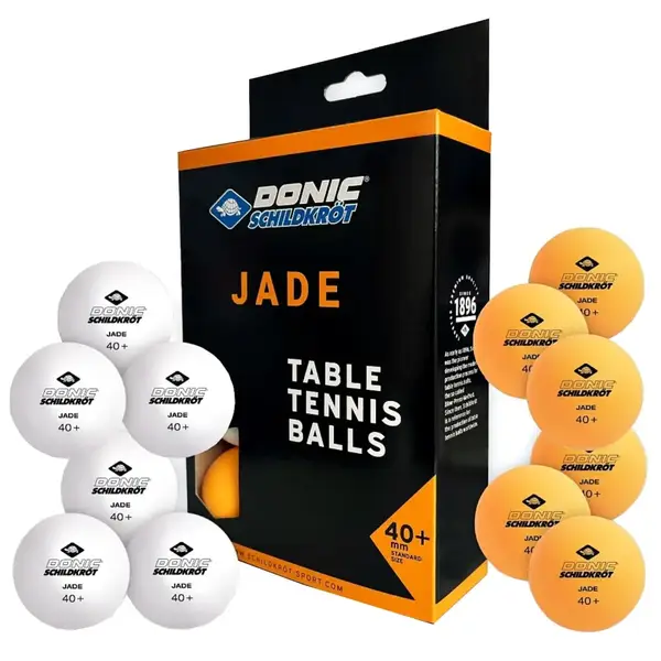 Мячи для настольного тенниса SCHILDKROT Jade Poly 12 шт, оранжево-белые купить