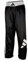 Штани для кікбоксингу Adidas 160 | чорно/білі | ADIKBUN100T купити