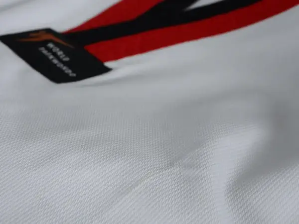 Добок для Тхеквондо ADI-CLUB з ліцензією WT із червоно-чорним коміром 150 | білий | ADIDAS ADITCB01WT купити недорого в Україні, фото 5