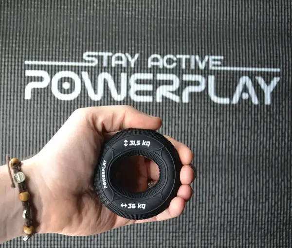 Эспандер кистевой силиконовый PowerPlay PP-4330 Hand Grip Loops Hard 31.5-36 кг. Черный купить недорого в Украине, фото 6