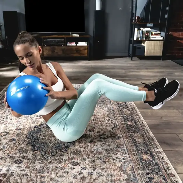 Фітбол Hop-Sport 25см блакитний купити недорого в Україні, фото 6