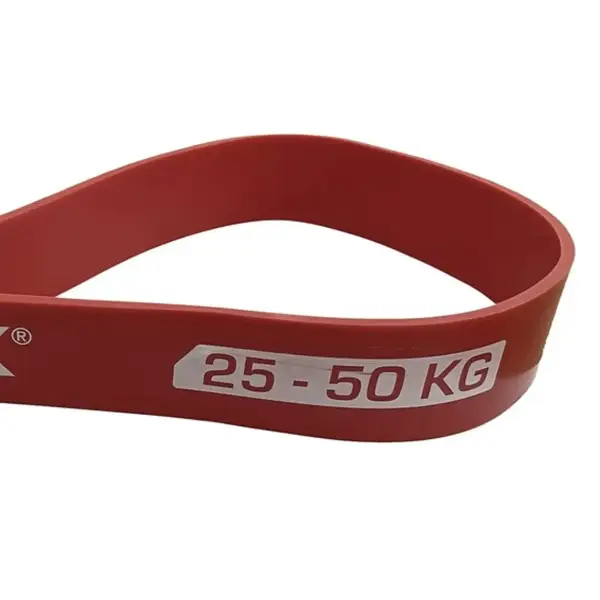 Резинка для фітнесу York 25-50кг - 2080x45x4,5 мм, червоний купити недорого в Україні, фото 5