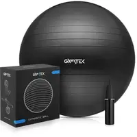 Фітбол Gymtek 65см чорний + насос купити
