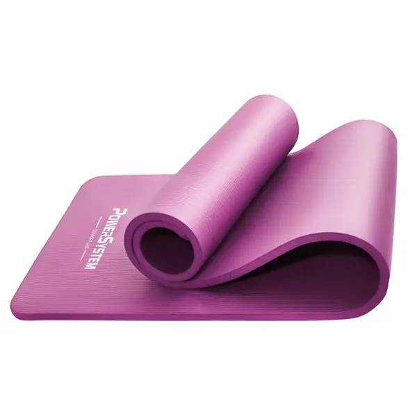 Коврик для йоги и фитнеса Power System PS-4017 NBR Fitness Yoga Mat Plus Pink (180х61х1) купить недорого в Украине, фото 3