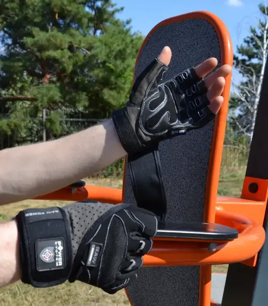 Перчатки для фитнеса Power System PS-2850 Raw Power Black/Grey XL купить недорого в Украине, фото 5