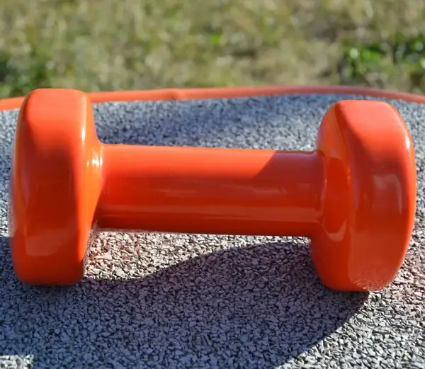 Гантель виниловый PowerPlay 1 кг. PP_4103 Оранжевая (1шт.) купить недорого в Украине, фото 5