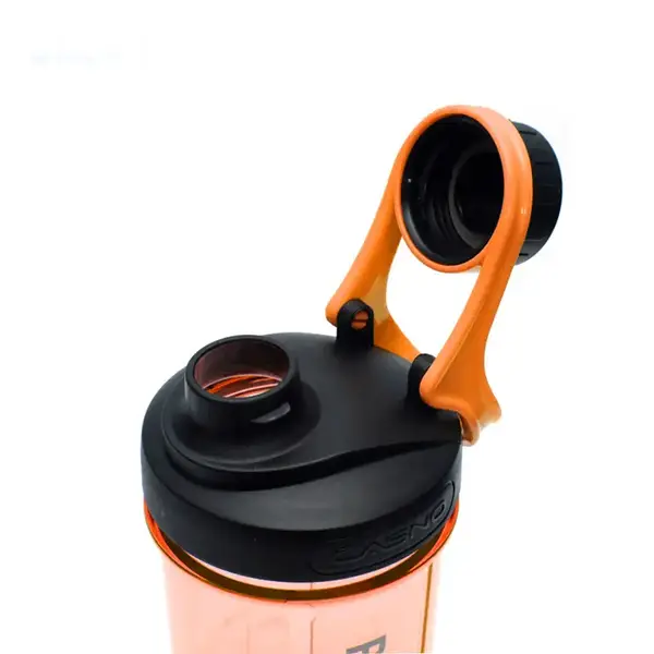 Шейкер спортивний з контейнером Casno 600 мл KXN-1199 з вінчиком Помаранчевий купити недорого в Україні, фото 6