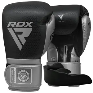 Боксерские перчатки RDX MARK PRO SPARRING TRI LIRA 2 SILVER-12 унций (капа в комплекте) купить