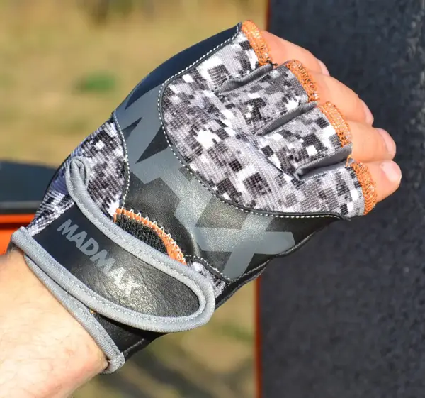 Рукавички для фітнесу MadMax MFG-831 Mti 83.1 Grey/Digital Camo L купити недорого в Україні, фото 2