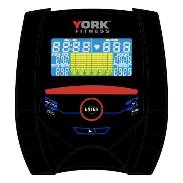 Горизонтальный велотренажер York Fitness RB420 Recumbent купить недорого в Украине, фото 10