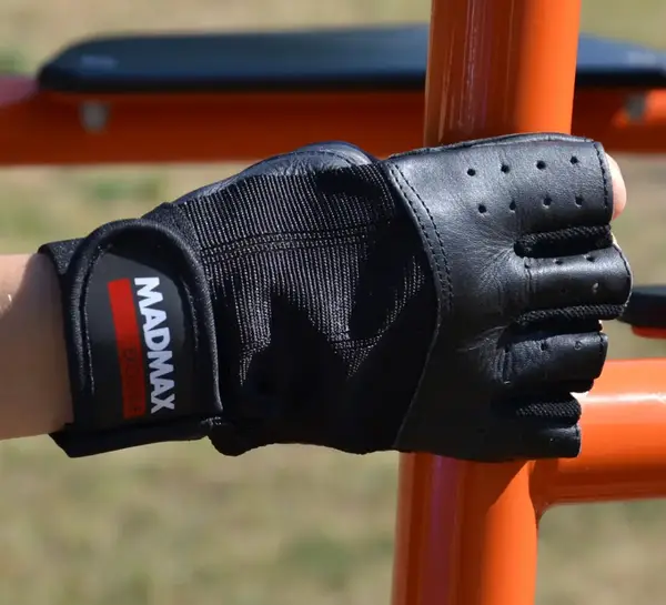 Рукавички для фітнесу MadMax MFG-248 Clasic Exclusive Black L купити недорого в Україні, фото 9