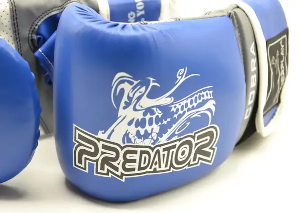 Снарядные варежки PowerPlay 3038 Сине-серые S (капа в подарок) купить недорого в Украине, фото 10