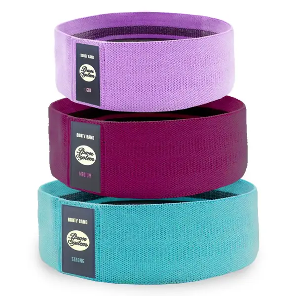 Набір тканевих гумок для фітнесу та спорту Power System PS-4097 Booty Band Set 3шт. купити недорого в Україні, фото 2
