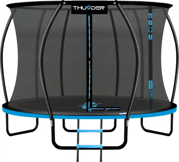 Батут THUNDER INSIDE ULTRA с внутренней сеткой 14 футов 435 см черно-голубой купить