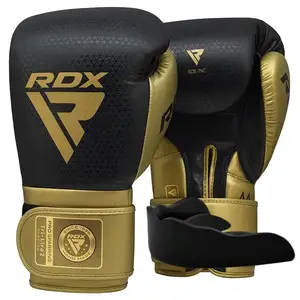 Боксерские перчатки RDX MARK PRO SPARRING TRI LIRA 2 GOLDEN-14 унций (капа в комплекте) купить