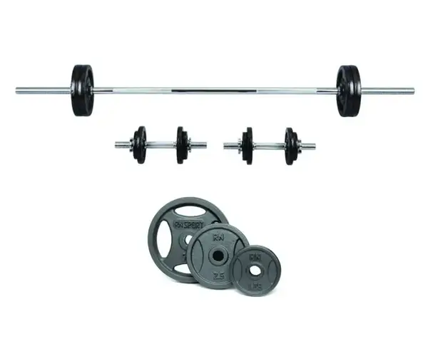 Наборные гантели по 16 кг. + Штанга 50 кг. RN-Sport купить