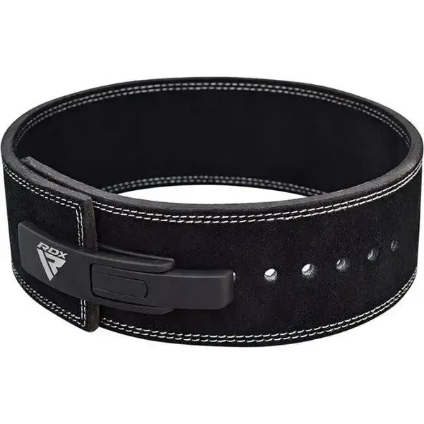 Пояс для тяжелой атлетики RDX 4 Pro Liver Buckle кожаный Black Plus L купить недорого в Украине, фото 7