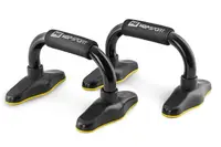 Упоры для отжиманий металлические HS-M020PU черно-желтые купить