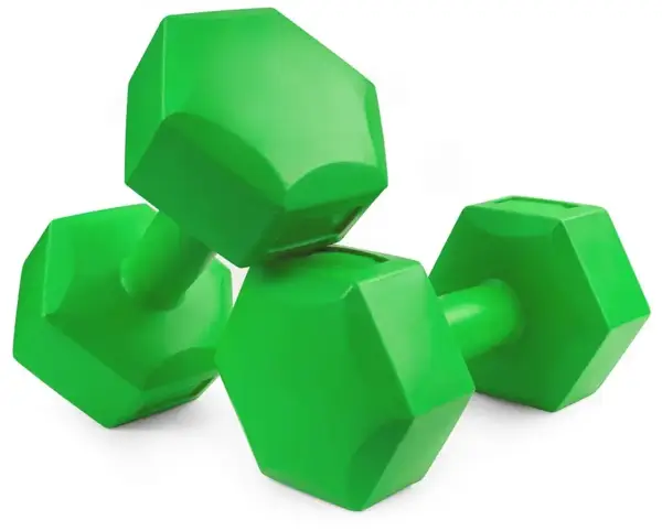 Гантели композитные PowerPlay 4124 Hercules 2*2 кг. Зеленые (пара – 2шт.) купить недорого в Украине, фото 7