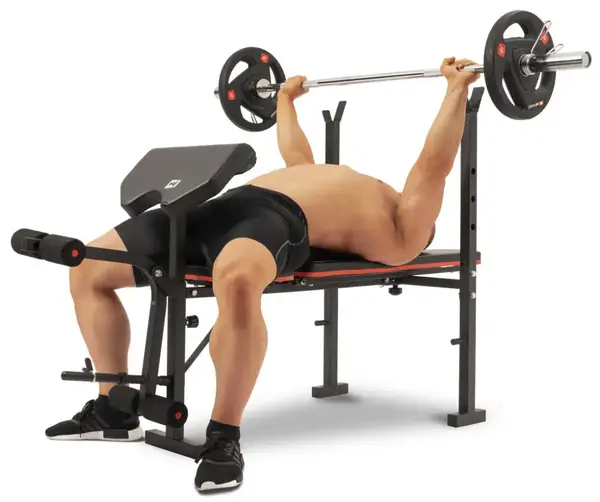 Скамья тренировочная Hop-Sport HS-1055 Pro (не подвижные стойки) купить недорого в Украине, фото 11